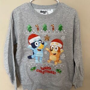 Bluey - Kids Christmas Sweatshirt Unisex - Gray